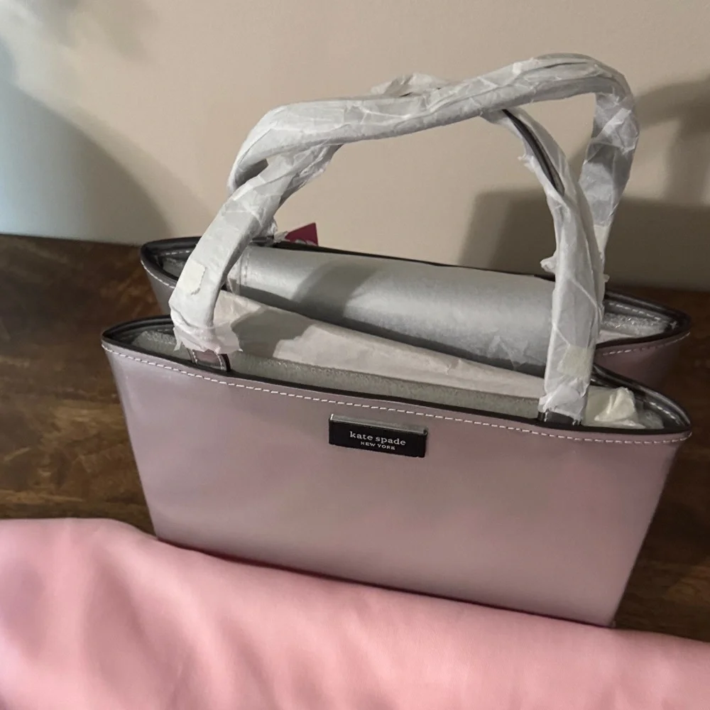 Kate Spade Metallic Silver Tote